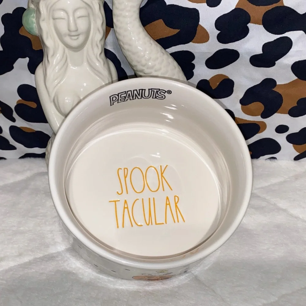 PEANUTS ✖️ RAE DUNN SNOOPY CERAMIC DOG BOWL DISH 🐶